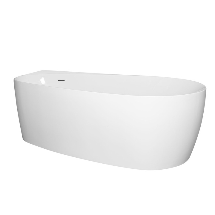 Cada de baie freestanding Mbo-Lucy, 150x80x59, alb, acril antibacterian