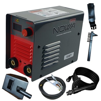 Aparat de sudura Profesional Campion Nowa Poland, 355G DC, MMA, 10-355 A, Cabluri 3 Metri, Electrozi 1.6 - 5 mm, Masca de sudura heliomata reglaj Aparat de sudura Profesional Campion Nowa Poland, 355G DC, MMA, 10-355 A, Cabluri 3 Metri, Electrozi 1.6 - 5 mm, Masca de sudura heliomata reglaj