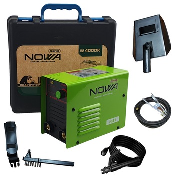 Aparat de sudura Profesional Campion Nowa Poland, W400DK, MMA, 10-400A, Cabluri 3 Metri, Electrozi 1.6 - 5 mm, Masca de sudura heliomata reglaj Aparat de sudura Profesional Campion Nowa Poland, W400DK, MMA, 10-400A, Cabluri 3 Metri, Electrozi 1.6 - 5 mm, Masca de sudura heliomata reglaj