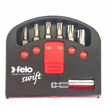 Set 6 biti Swift, torx T10-T40, antrenare 1/4 Set 6 biti Swift, torx T10-T40, antrenare 1/4
