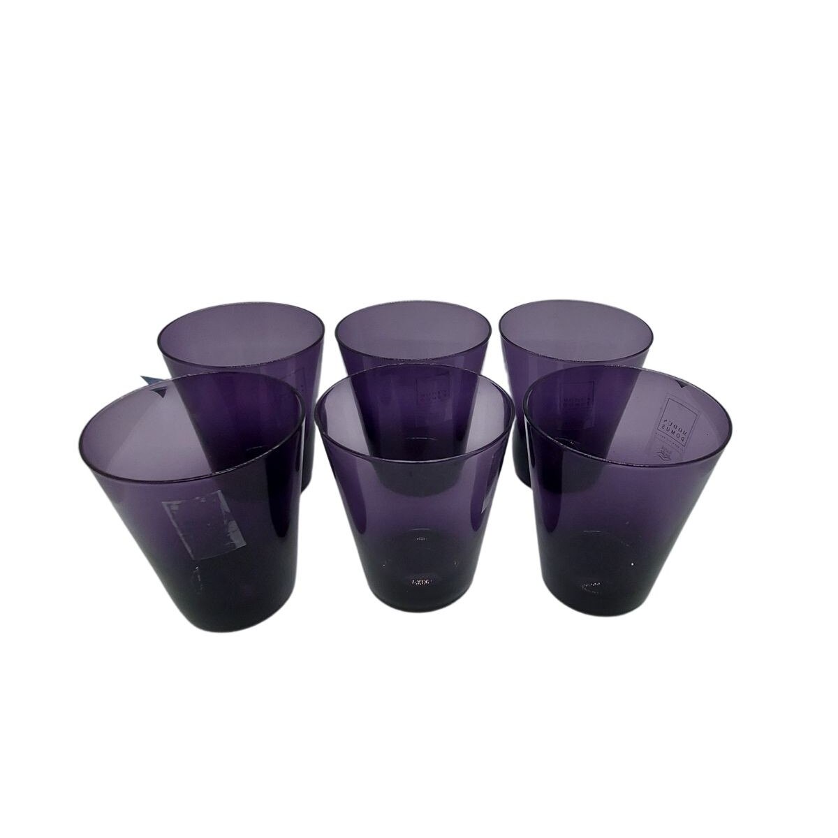 Set 6 pahare apa, Ikonic, 300 ml, mov