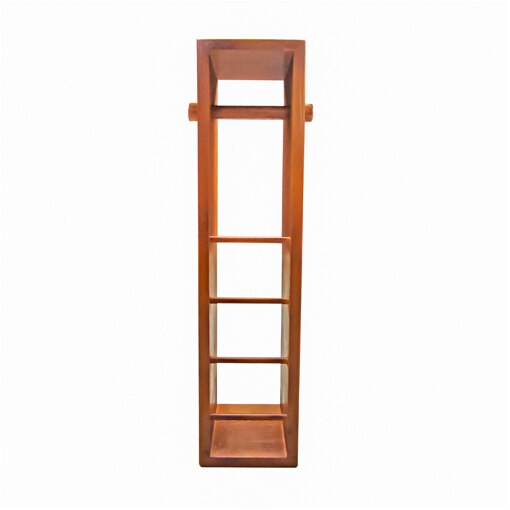 Suport hartie igienica, 69x16,5x15 cm, culoare nuc