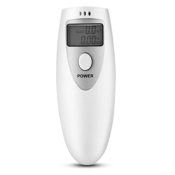 Alcool tester JustZEN® WE01, etilotest portabil, acuratete +/- 0.01% BAC, display LCD, nu necesita consumabile, alb