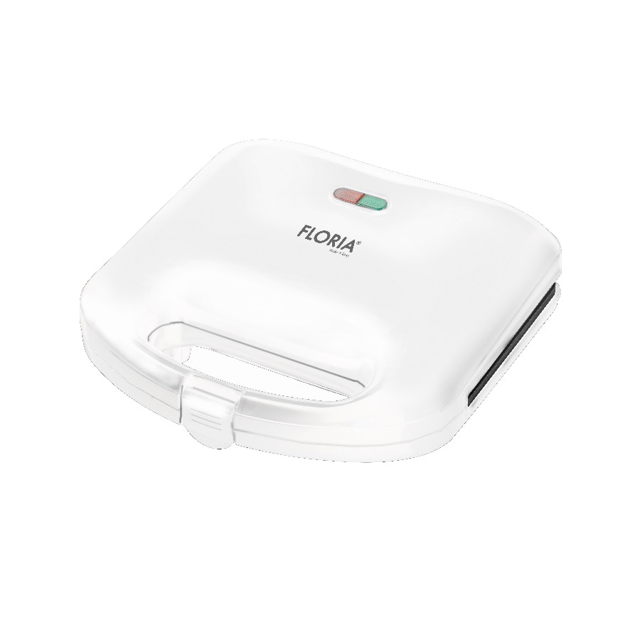 Sandwich Maker Floria ZLN-0829, Putere 750W, Placa de tip grill, Antiaderenta si indicator luminos, Alb