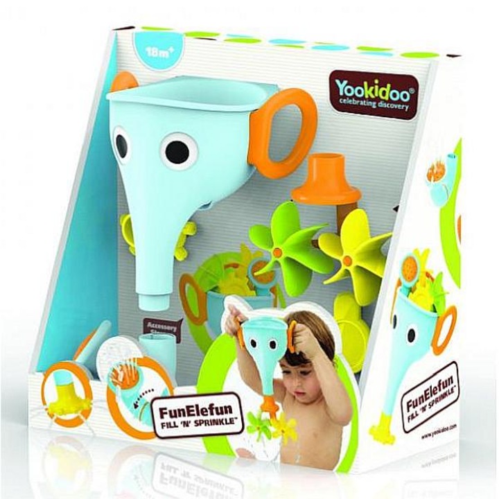 Yookidoo Mókás elefántos tölcsér fürdőjáték - kék