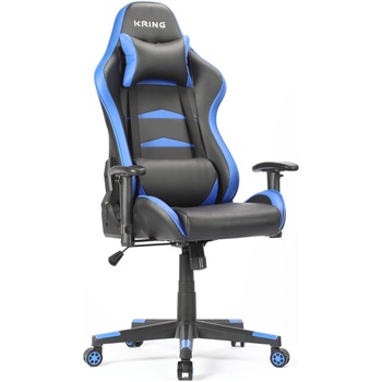 Scaun gaming Kring Liberty, PU, Negru/Albastru Scaun gaming Kring Liberty, PU, Negru/Albastru