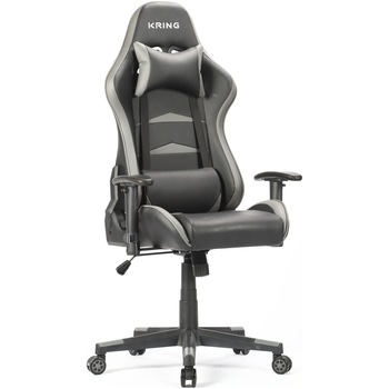 Scaun gaming Kring Liberty, PU, Negru/Gri Scaun gaming Kring Liberty, PU, Negru/Gri