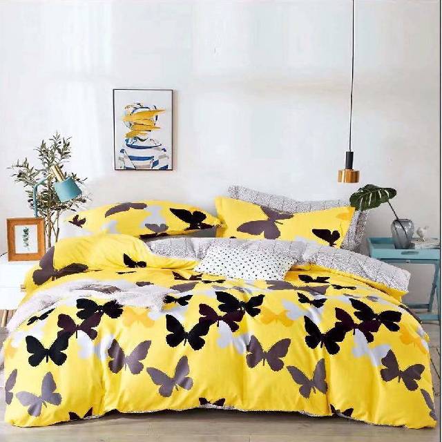 Lenjerie 6 piese din Bumbac Finet, model Butterflies 2, 235 x 240