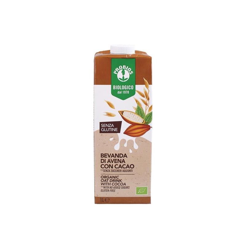 Bautura din Ovaz cu Cacao Fara Gluten si Fara Zahar Bio 1 litru Probios