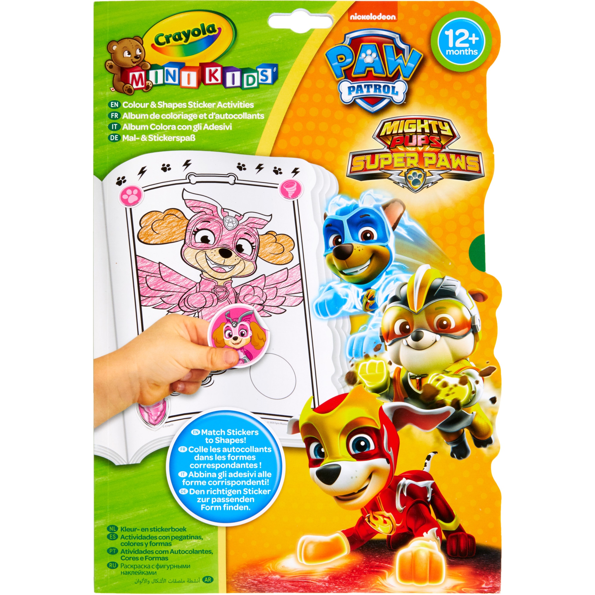 Carte Crayola de Colorat cu Abtibilduri Paw Patrol