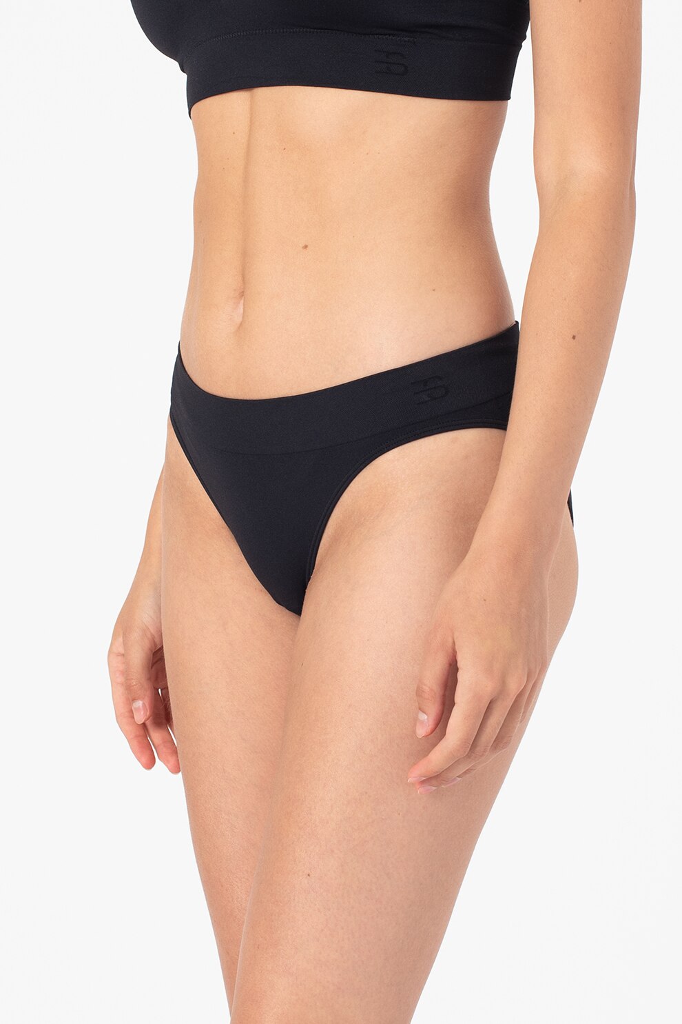 ESPRIT Bodywear, Chiloti cu detaliu logo discret Classic, Negru