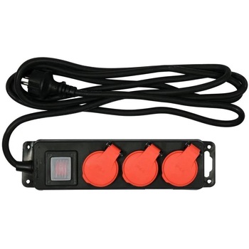 Prelungitor cu 3 locasuri, Yato YT-81240, lungime cablu 3m, max 3500W, cu impamantare, IP44 Prelungitor cu 3 locasuri, Yato YT-81240, lungime cablu 3m, max 3500W, cu impamantare, IP44