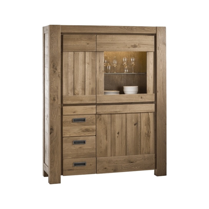Vitrina Santorini, CESIMEX, 1350x420x1700, Natur