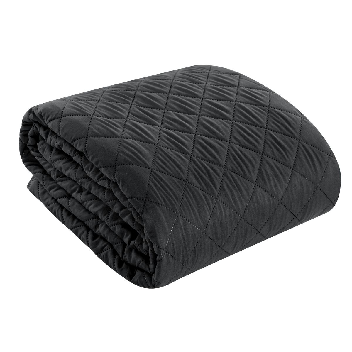 Cuvertura de Pat decorativa, Eurofirany, 170x210, ALARA-3, Negru