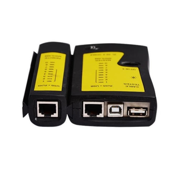 Tester UTP pentru cablul de retea de internet, RJ45, RJ11, USB A, USB B, gentuta