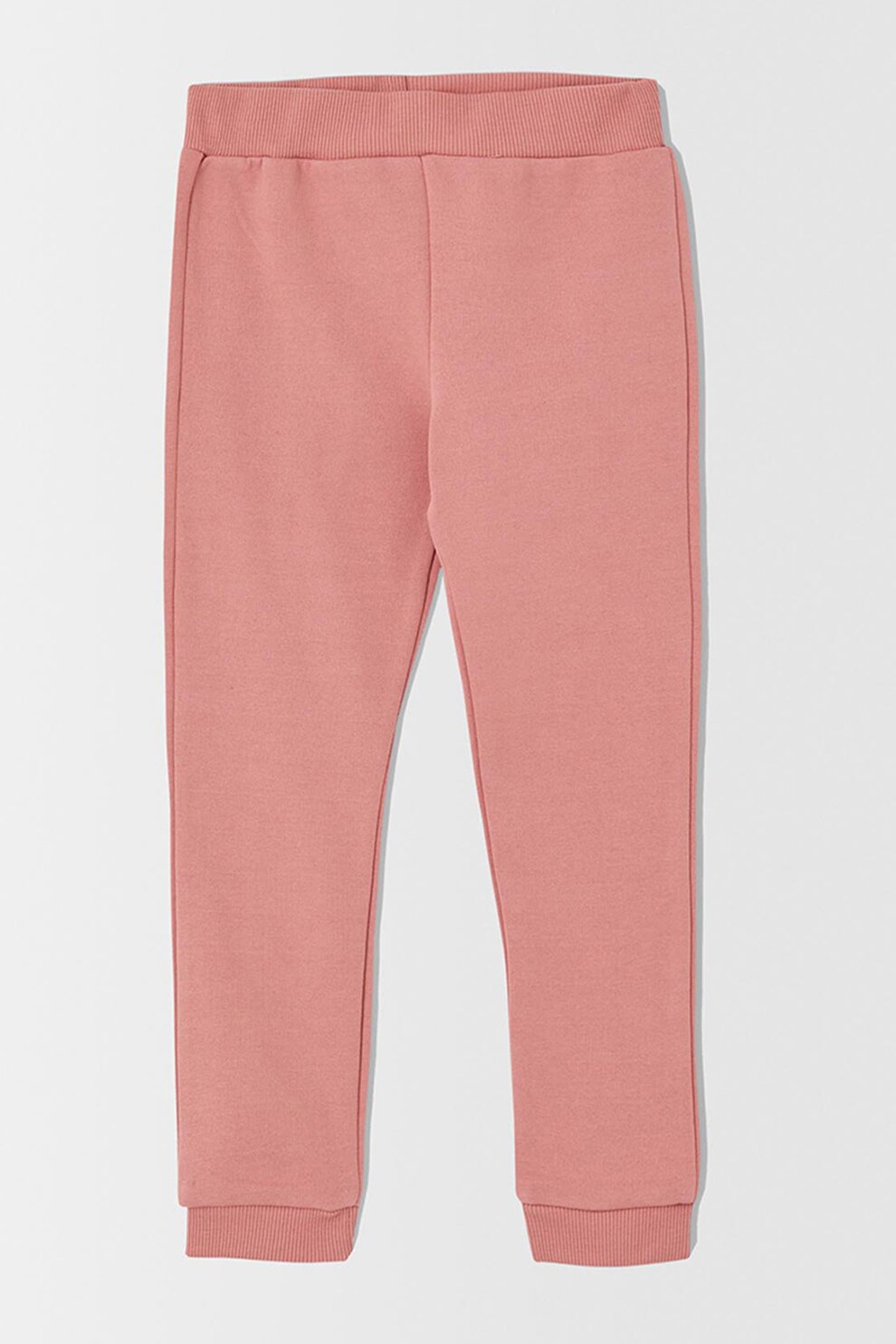 DeFacto, Pantaloni sport regular fit cu terminatii striate, Roz pastel