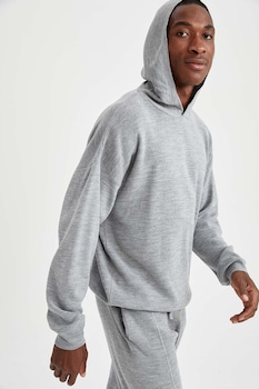 DeFacto, Hanorac supradimensionat, Gri deschis melange DeFacto, Hanorac supradimensionat, Gri deschis melange