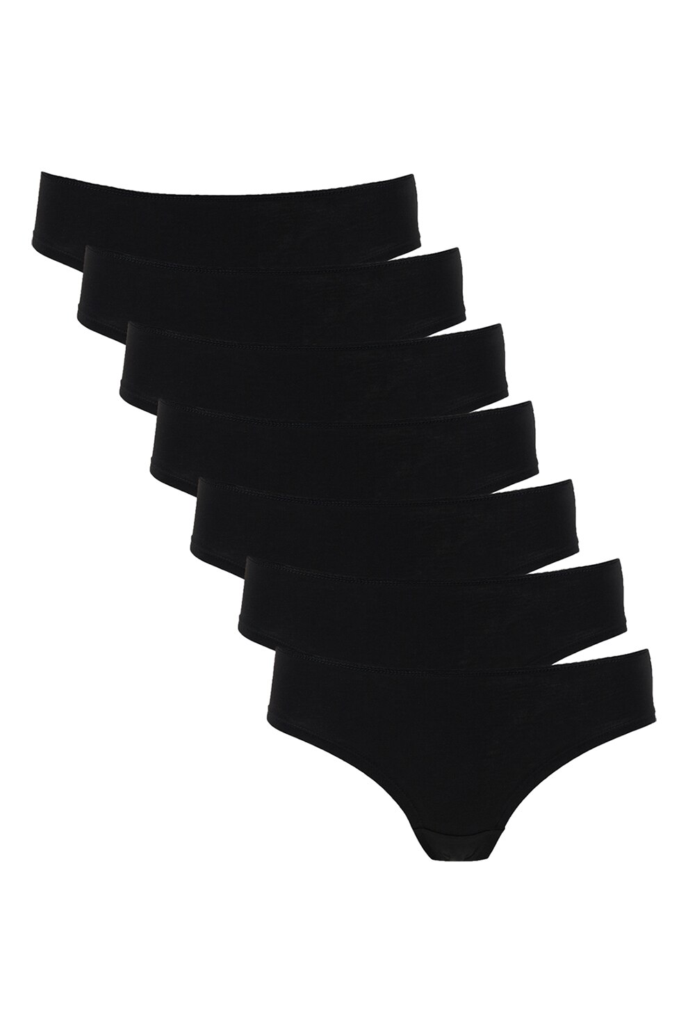 DeFacto, Set de chiloti hipster - 7 perechi, Negru