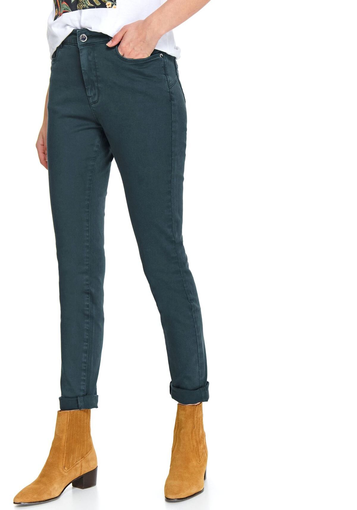 Pantaloni femei, TOP SECRET, SSP3453, Turcoaz