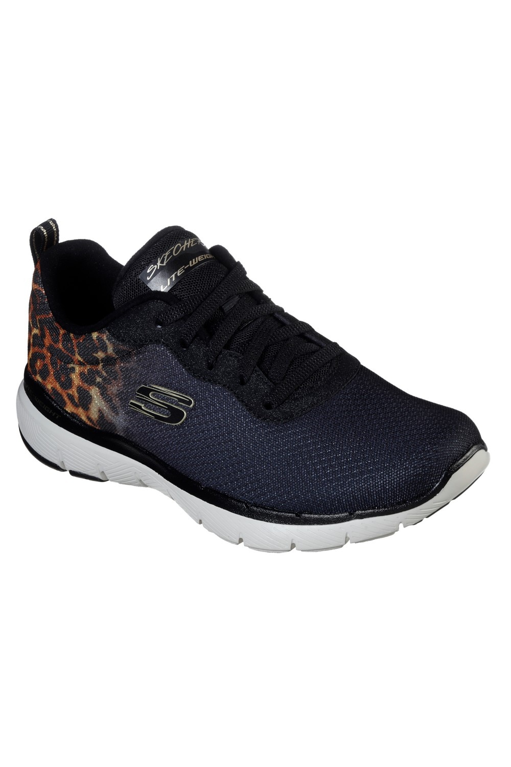 Pantofi femei Flex Appeal 3.0 Leopard Path, Negru, 36.5