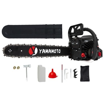Drujba pe benzina, Yamamoto , 6.5CP, lama 40 cm, complet accesorizata model 2021 Drujba pe benzina, Yamamoto , 6.5CP, lama 40 cm, complet accesorizata model 2021