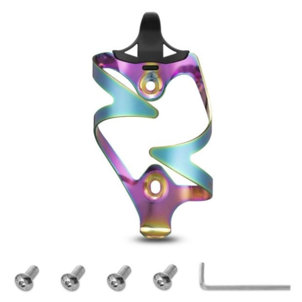 Suport bidon bicicleta, Rockbros, Aluminiu, Multicolor