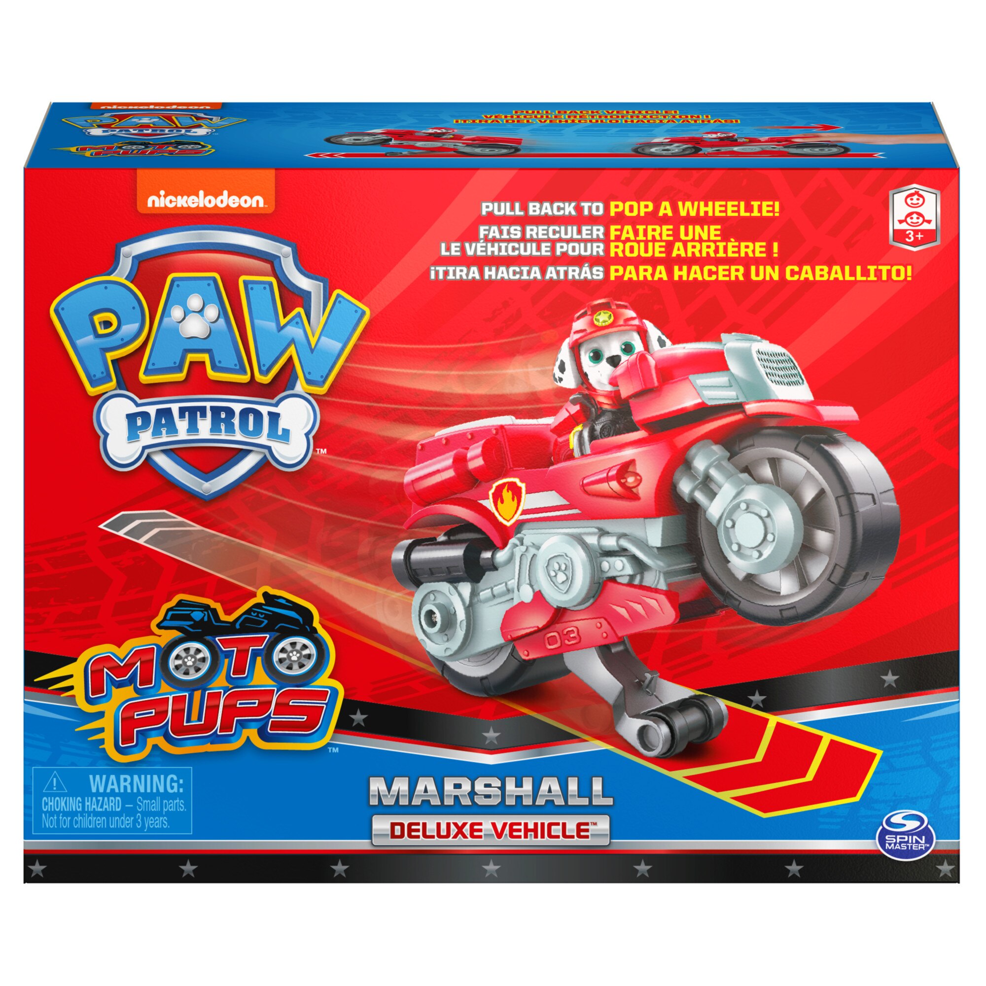 Motocicleta cu figurina Paw Patrol - Moto Pups, Marshall