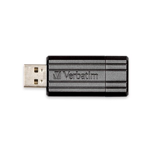 Memorie USB Verbatim Store 'n' Go PinStripe 16GB, USB 2.0, Black