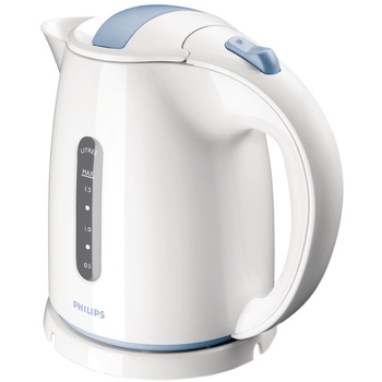 Fierbator cordless Philips HD4646/70, 2400 W, 1.5 l, alb/bleu Fierbator cordless Philips HD4646/70, 2400 W, 1.5 l, alb/bleu