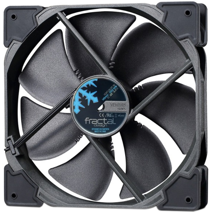 Fractal Design Venturi HP-14 PWM ventilátor, Fekete