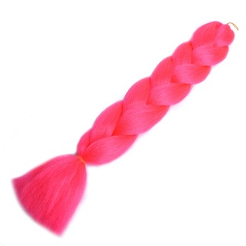 Extensii de par codite Afro pentru impletituri , Roz Neon , Pre intinse , Box braids , 61 cm , 100 g Extensii de par codite Afro pentru impletituri , Roz Neon , Pre intinse , Box braids , 61 cm , 100 g
