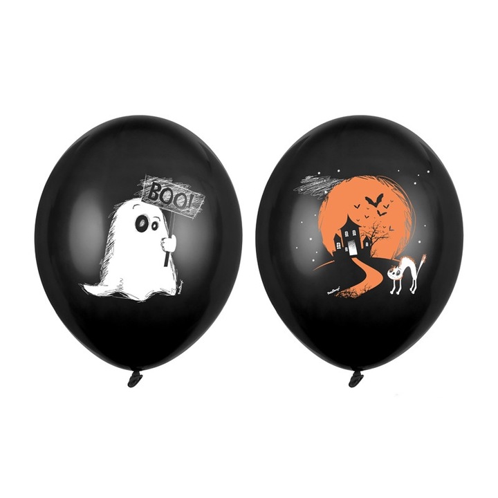 6 db Ghost Balloon készlet, tarka, 30 cm