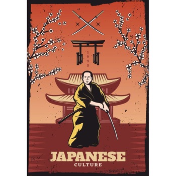 Magnet de frigider, model Cultura japoneza, 20x29 cm Magnet de frigider, model Cultura japoneza, 20x29 cm