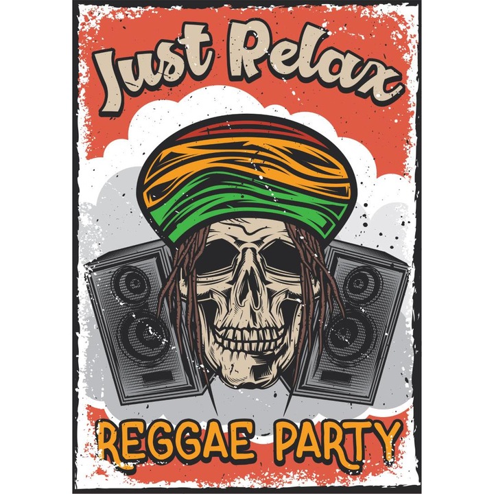 Hűtőmágnes, Reggae Party modell, 20x29 cm