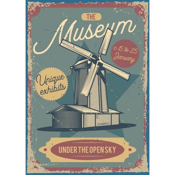 Magnet de frigider, model Muzeu in aer liber, 20x29 cm Magnet de frigider, model Muzeu in aer liber, 20x29 cm