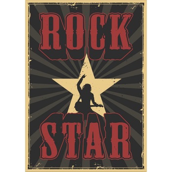 Magnet de frigider, model Rock star, 20x29 cm Magnet de frigider, model Rock star, 20x29 cm