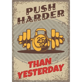 Magnet de frigider, model Greutati la sala, 20x29 cm Magnet de frigider, model Greutati la sala, 20x29 cm