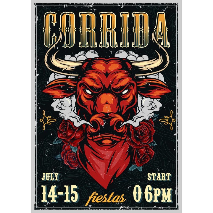 Магнит за хладилник, модел Corrida Poster, 20x29 см