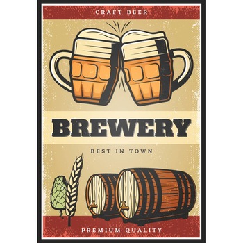 Magnet de frigider, model Berarie, 20x29 cm Magnet de frigider, model Berarie, 20x29 cm