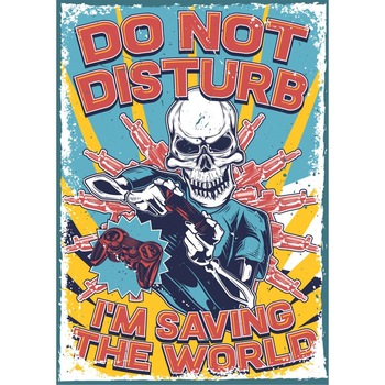 Magnet de frigider, model Nu deranjati, 20x29 cm Magnet de frigider, model Nu deranjati, 20x29 cm