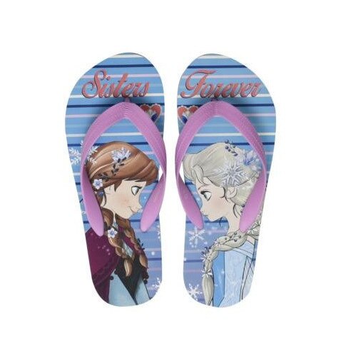 Papuci slapi flip flop Frozen 5150, Roz/Albastru