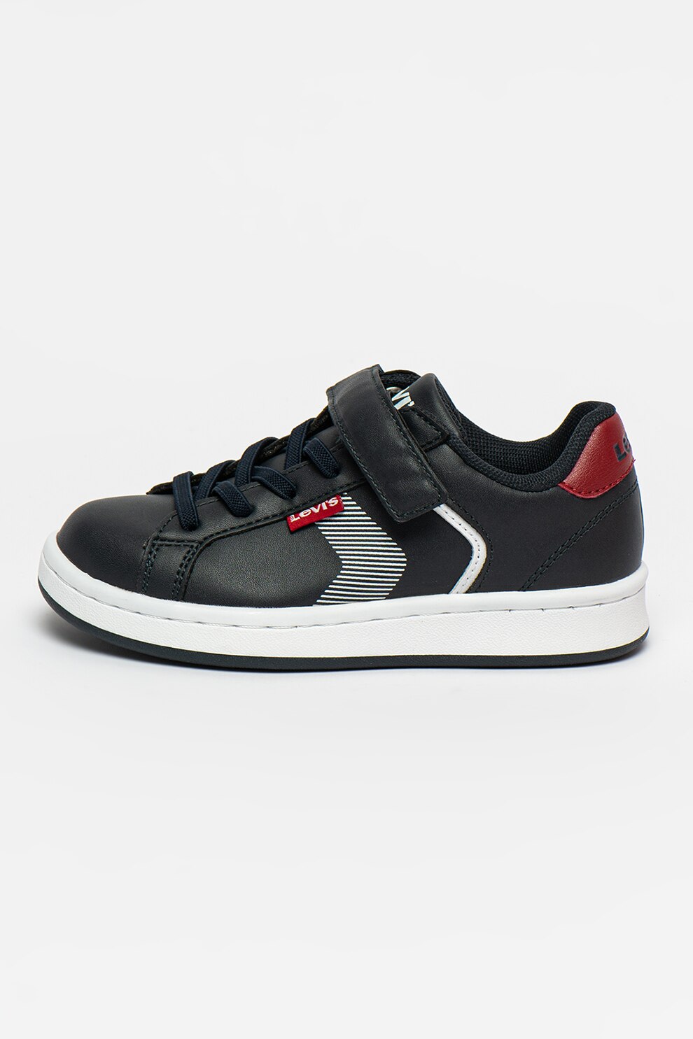 Levi's Kids, Pantofi sport de piele ecologica Boulevard, Bleumarin
