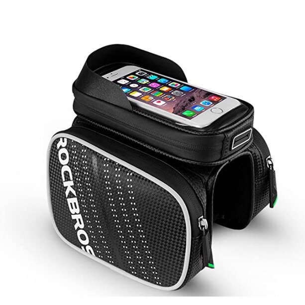 Geanta bicicleta Rockbros, ZH009-62, Cadru, Impermeabil, Suport telefon, Ecran tactil, 5.8
