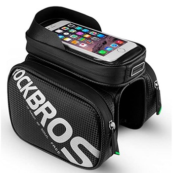 Geanta bicicleta Rockbros, ZH009-8, Cadru, Impermeabil, Suport telefon, Ecran tactil, 6 Geanta bicicleta Rockbros, ZH009-8, Cadru, Impermeabil, Suport telefon, Ecran tactil, 6