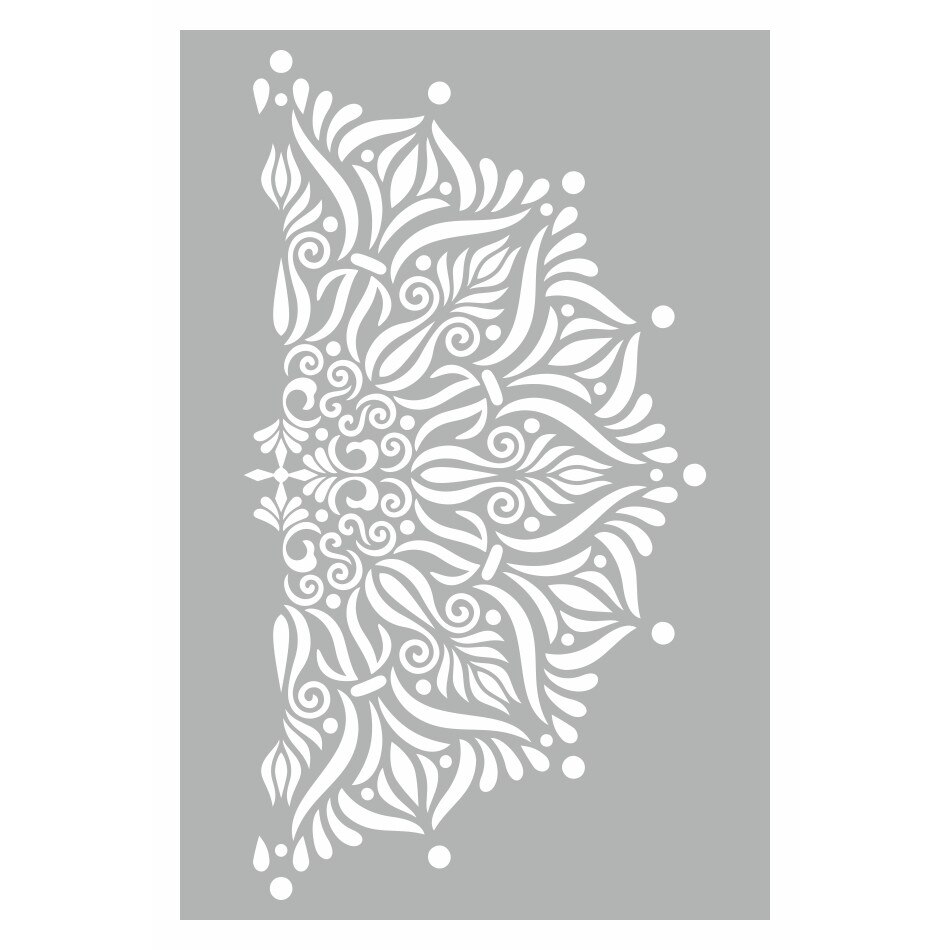 Sablon Refolosibil 89x59cm, Mandala Flames 1/2, SP111-2