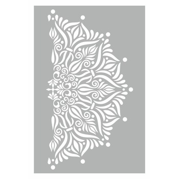 Sablon Refolosibil 89x59cm, Mandala Flames 1/2, SP111-2 Sablon Refolosibil 89x59cm, Mandala Flames 1/2, SP111-2