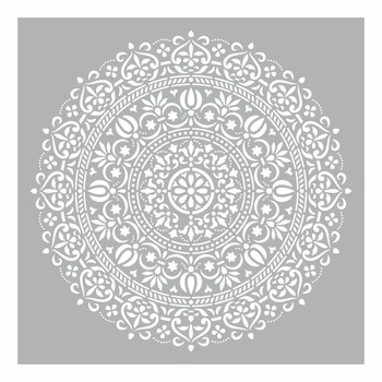Sablon Refolosibil 59x59cm Mandala Elegant - SP110-1 Sablon Refolosibil 59x59cm Mandala Elegant - SP110-1