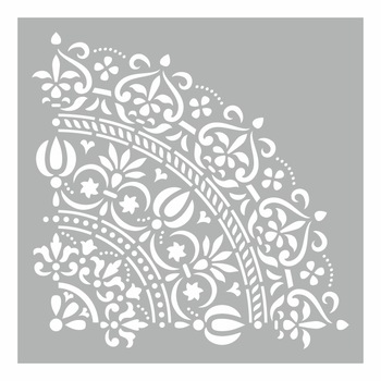 Sablon Refolosibil 59x59cm, Mandala Elegant - SP110-3 Sablon Refolosibil 59x59cm, Mandala Elegant - SP110-3