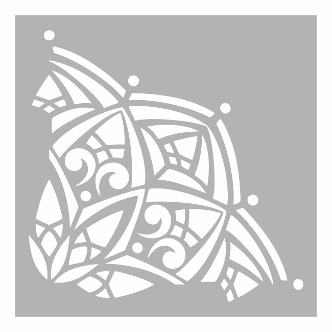 Sablon Refolosibil 59x59cm, Mandala Gothic Circle - SP113-3