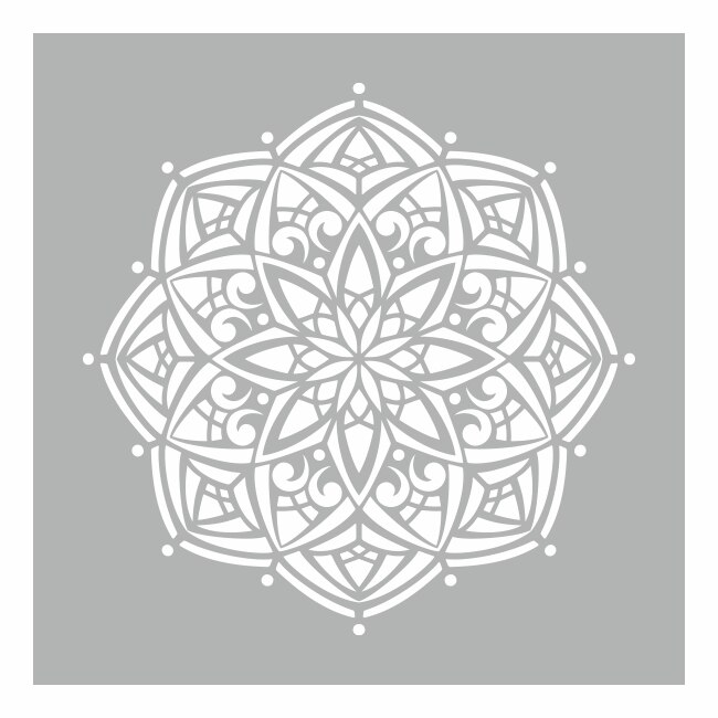 Sablon Refolosibil 59x59cm, Mandala Gothic Circle - SP113-1